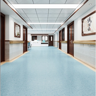 Buy Hospital Cleanroom PVC Flooring Plastic Antistatic Vinyl Flooring Roll online manufacture