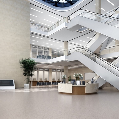 Buy Commercial Shopping Mall Pvc Flooring Roll Waterproof Homogeneous Vinyl Flooring online manufacture