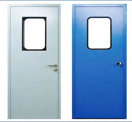 Buy 50mm Thick Automatic Cleanroom Swing Door Steel Hospital Interior Doors online manufacture