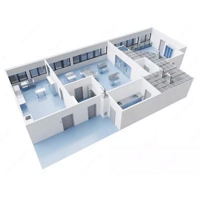 Buy Huuao Iso5 Iso6 Iso7 Iso8 Modular Cleanroom Class 100 Modular Cleanroom Customized Portable Clean Room Turnkey Project online manufacture