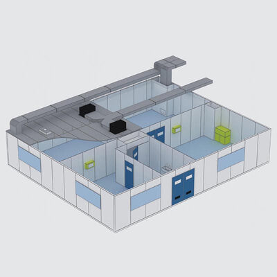 Buy HUAAO Customized Modern Modular Cleanroom Laboratory for Workshop Hospital Use GMP Standard Fireproof Design ISO5 Purification online manufacture