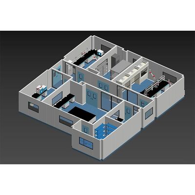 Buy HUAAO ISO GMP Dust-Free PVC Wall Panel Modular Clean Room for Laboratories and Workshops FFU Clean Booth Assembly with Hard Wall online manufacture