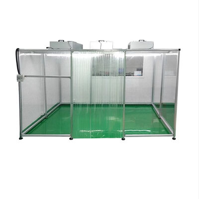 Buy HUAAO GMP Modular Dust Free Laminar Air Flow Soft Wall Portable Clean Booth Clean Room Minimalist for Workshop Hospital Use online manufacture