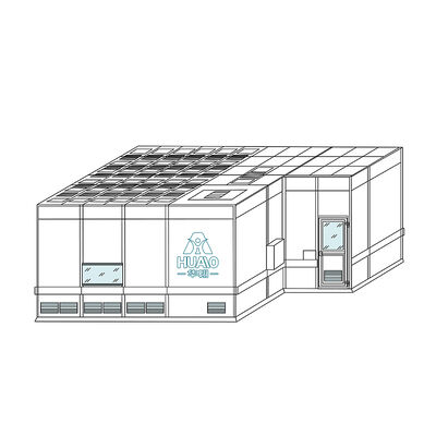 Buy HUAAO OEM Design Modern Modular Cleanroom Class 1000 Purification Waterproof Fireproof Eco-Friendly Dust-Free Workshop online manufacture