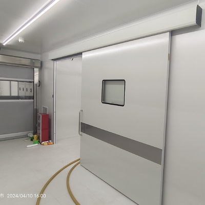 GMP Pharmaceutial Cleanroom Automatic Sliding Door With Stainless Steel Panel