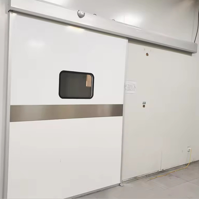 Sound Insulation Cleanroom Automatic Sliding Door With Antibacterial Electrostatic Spray