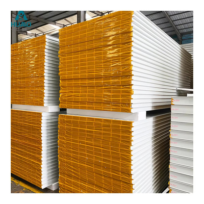Fireproof 120min GMP Mgo Panel Rock Wool / EPS Clean Room Sandwich Wall Panel