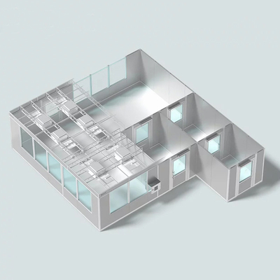 Huuao Customized Solution Class 8 Prefabricated 50mm Sandwich Panel Modular Cleanroom GMP Workshop for Cosmetics or Food Factory