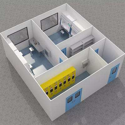 Huuao Clean Room Manufacturer GMP Standard Modular Cleanroom Project Supplier for Hospital Room/Operating Theatre Powder Coated Steel Panel Cleanroom Project for Pharmaceutical