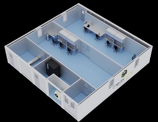 HUAAO Modern Modular Cleanroom ISO5-ISO8 Dust-Free Fireproof Eco-Friendly Workshop Cleanroom
