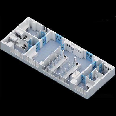 HUAAO Polyurethane Core Fireproof Lightweight Eco-Friendly Minimalist Hospital Clean Room Dust Cleaning Sandwich Panel Workshop