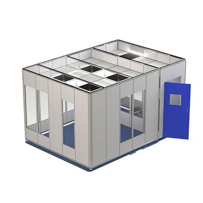 HUAAO Modular Hard Wall ISO 7 Cleanroom Assembly Portable Clean Room Booth Lab Room Hospital Minimalist Fireproof Waterproof