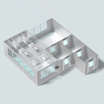 HUAAO Customized Minimalist Medical Hospital Workshop GMP Certified Modular Cleanroom 66 Sqm Build Fireproof Features